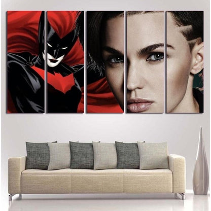 Bat Woman Ruby Rose Canvas Art Prints Poster Painting Framed