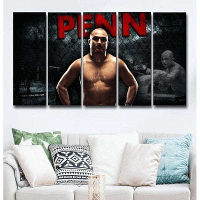 BJ Penn Wall Art Canvas UFC Decor Poster Framed Free Shipping
