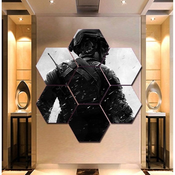 Modern Warfare Call Duty Wall Art Canvas Framed
