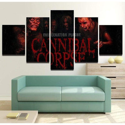 Cannibal Corpse Wall Art Canvas Painting Framed Home Decor