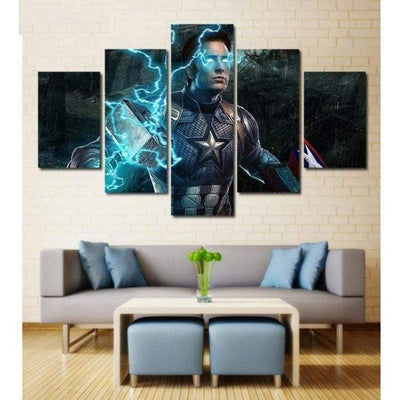 Captain America Avengers Poster Wall Art Painting Canvas.