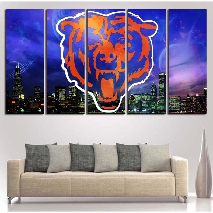 Chicago Bears Canvas Art Decor Painting Poster Framed
