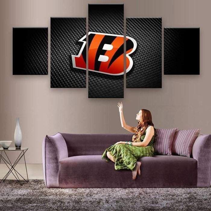 Bengals Football Color Swatch Print Bengals Football Poster 