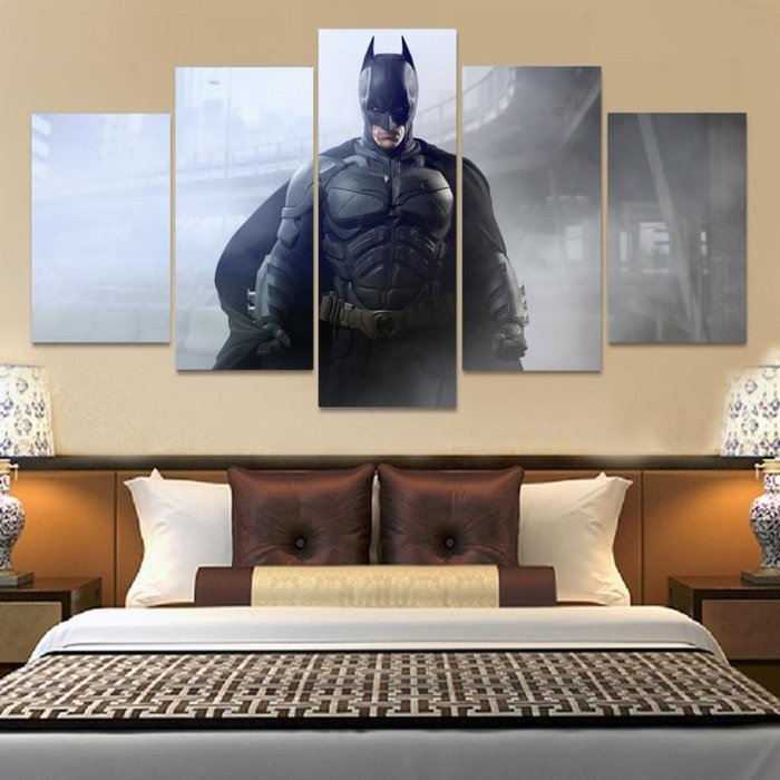 Dark Knight Wall Art Canvas Painting Framed