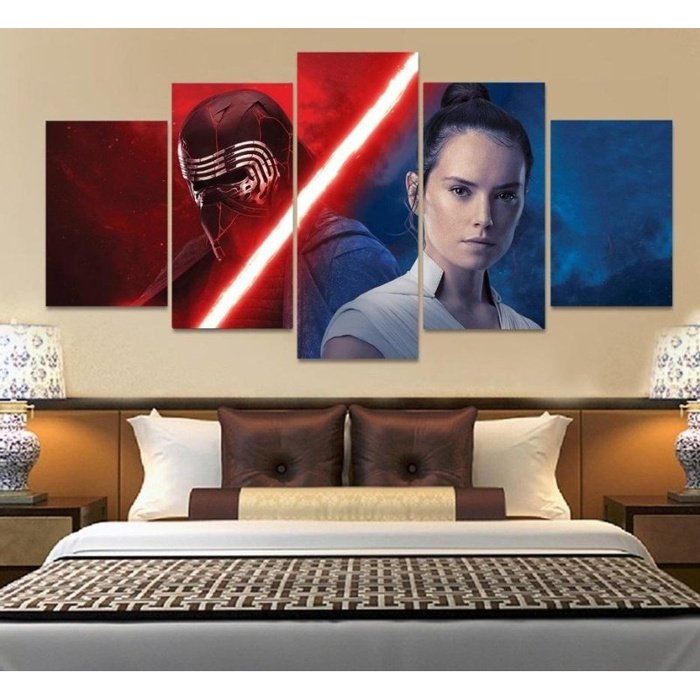 Dark Side The Force Awakens Wall Art | Canvas Painting Framed