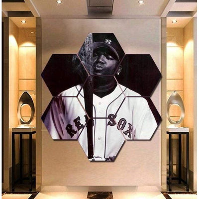 David Ortiz Wall Art | Canvas Framed Painting | Boston Red Sox