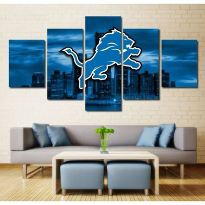 Detroit Lions Wall Art Canvas Painting Home Decor Poster