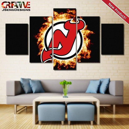 New Jersey Devils Wall Art Painting Poster Decor