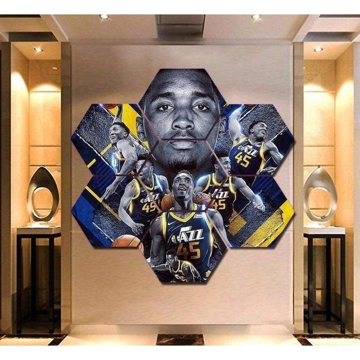 Donovan Mitchell Wall Art Canvas Decor Poster Framed Free Shipping