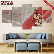 Dwyane Wade Wall Art Painting Canvas Heat Poster Home Decor.