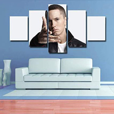 Emeim Marshall Mathers Canvas Painting Framed Home Decor
