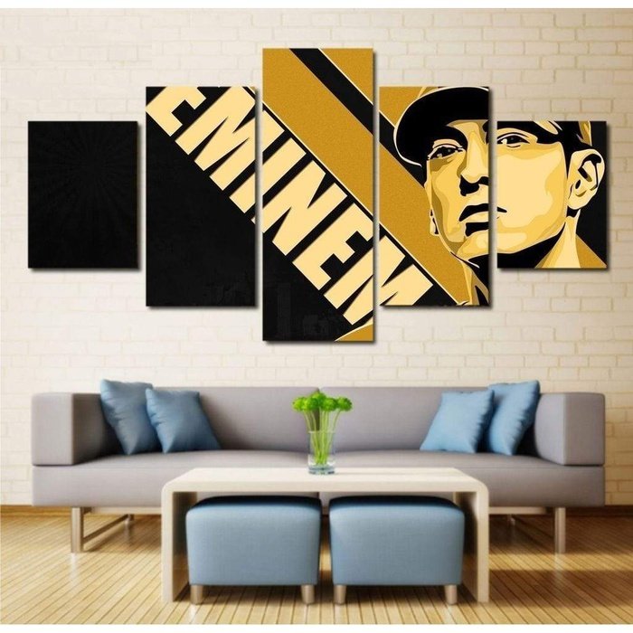 Emeim Marshall Mathers Wall Art Canvas Painting Framed