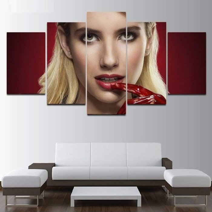 Emma Roberts Wall Art Painting Canvas Framed Free Shipping