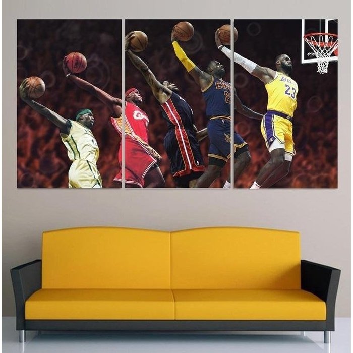 Evolution Lebron James Canvas Art Painting Wall Art Framed