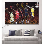 Evolution Lebron James Canvas Art Painting Wall Art Framed
