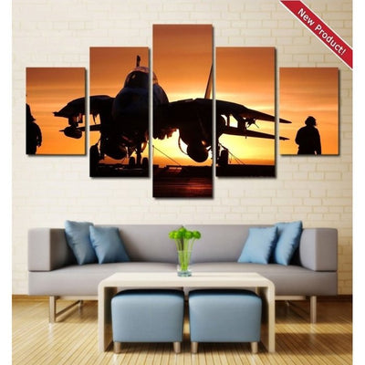 Fighter Jet Maverick Canvas Art Prints Poster Painting Framed
