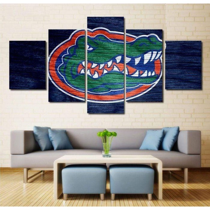 Florida Gators Football Wall Art Canvas Painting Framed Home Decor