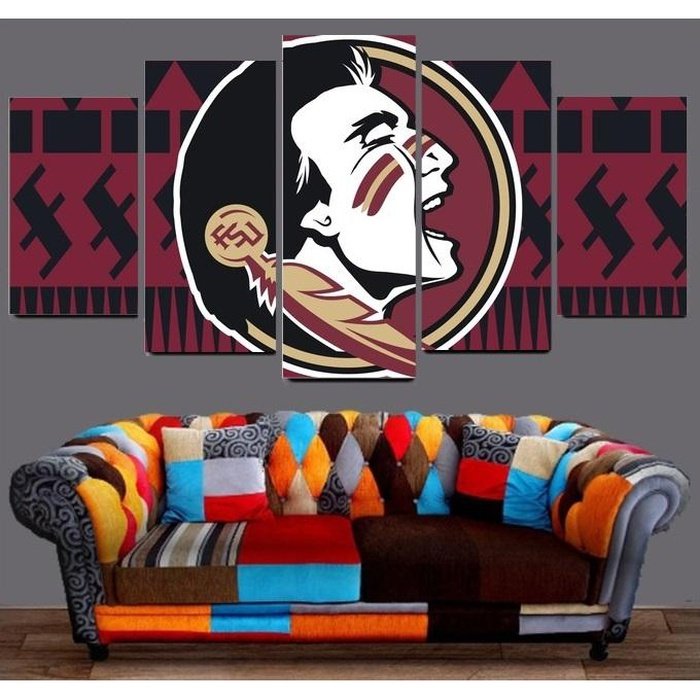 Florida State Seminoles Wall Art Canvas Painting Framed