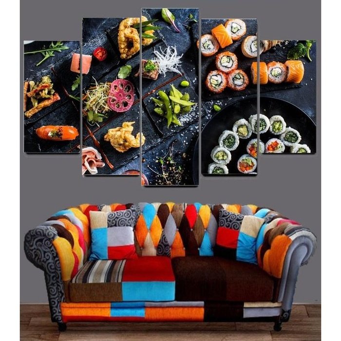 Food Sushi Wall Art Canvas Painting Framed
