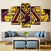 Football Minnesota Wall Art Canvas Framed