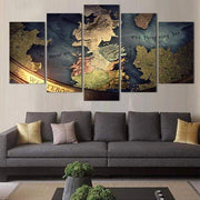 Game Thrones Wall Art Decor Painting Canvas Framed.