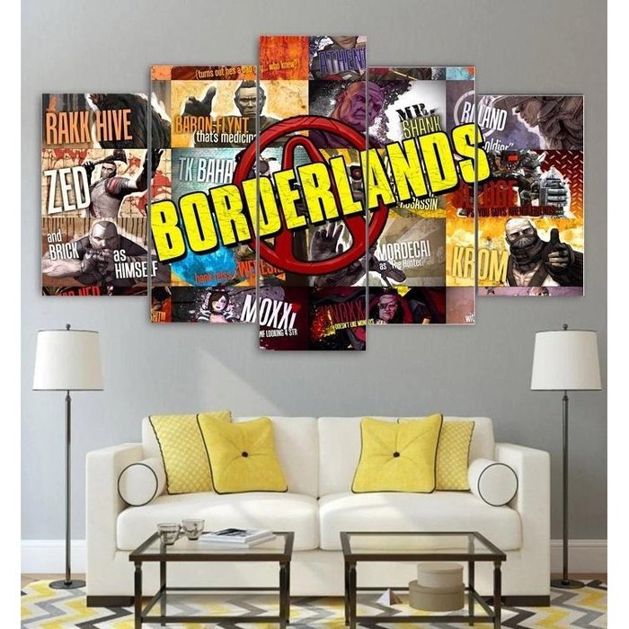 Borderlands Game Wall Art Canvas Painting Framed