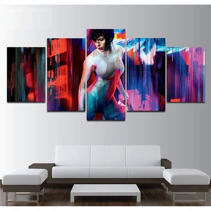 Ghost Shell Wall Art Canvas Painting Framed