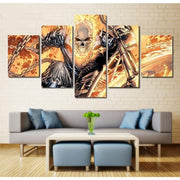 Marvel Comics Ghost Rider Wall Art Canvas Painting Framed Off