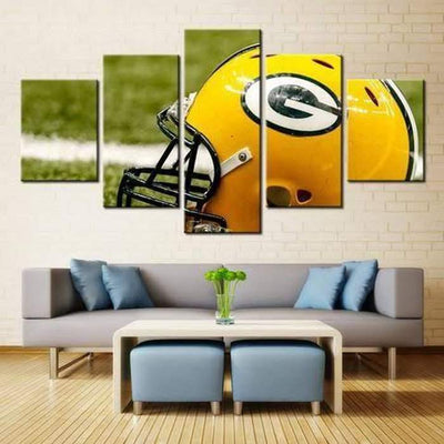 Green Bay Packers Wall Art Painting Canvas Poster Decor Framed-SportSartDirect-