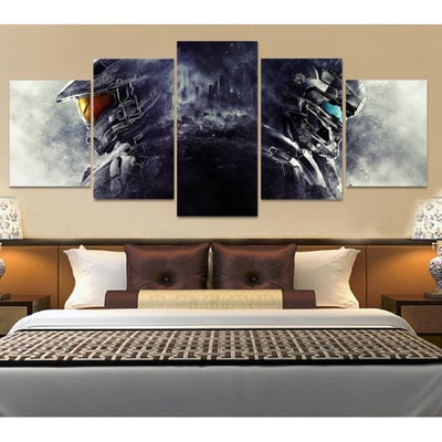 Guardians 5 Master Chief Halo Wall Art | Canvas Painting Framed