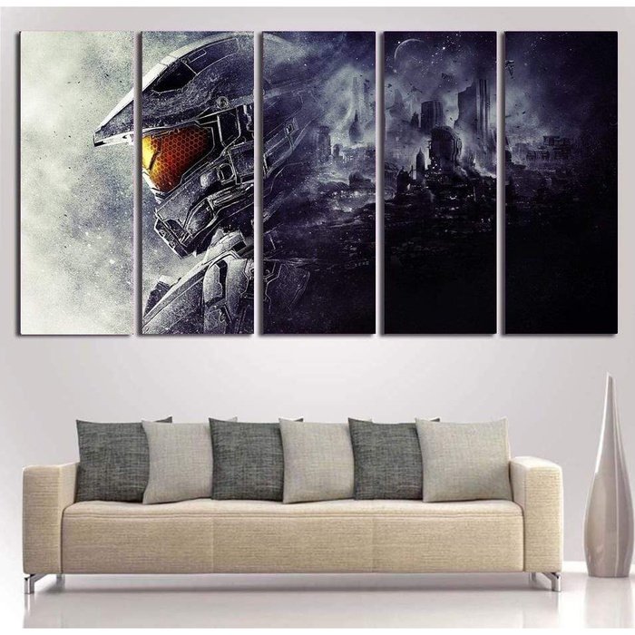 Halo Guardians Canvas Art Prints Poster Painting Framed