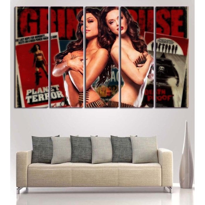 Robert Rodriguez Grindhouse Wall Art Canvas Painting Framed