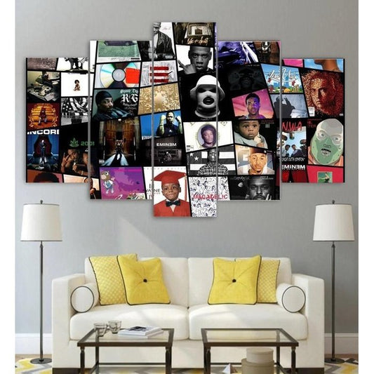 Hip Hop Legends Wall Art Canvas Painting Framed