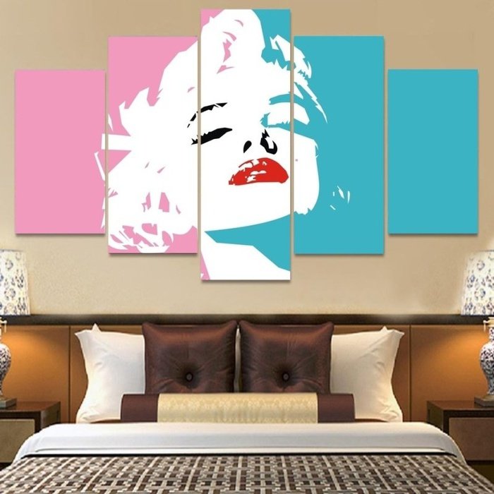 Hollywood Celebrity Actress Marilyn Monroe Wall Art Canvas Painting