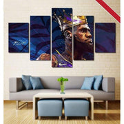 King Lebron James Canvas Painting Lakers Wall Art Free Shipping