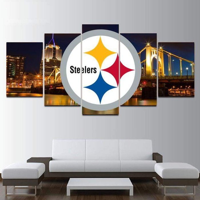 Pittsburgh Steelers Wall Art Painting Canvas Print Poster Decor Framed