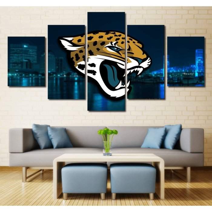 Jacksonville Jaguars Wall Art Canvas Painting Decor Poster-SportSartDirect-Jacksonville Jaguars Fan Art