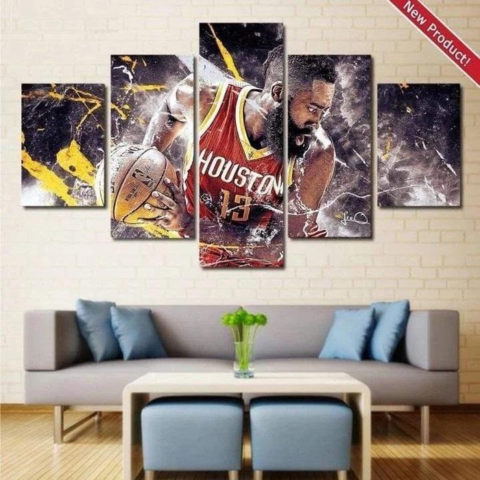 James Harden Wall Art Canvas Painting Poster Houston Rockets