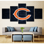 Chicago Bears Canvas Wall Art Home Decor Framed
