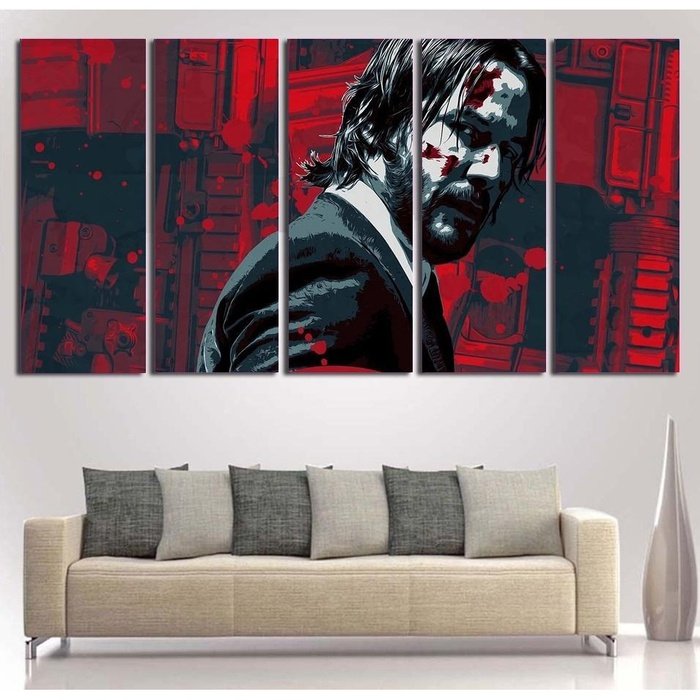 John Wick Chapter Canvas Art Prints Poster Painting Framed