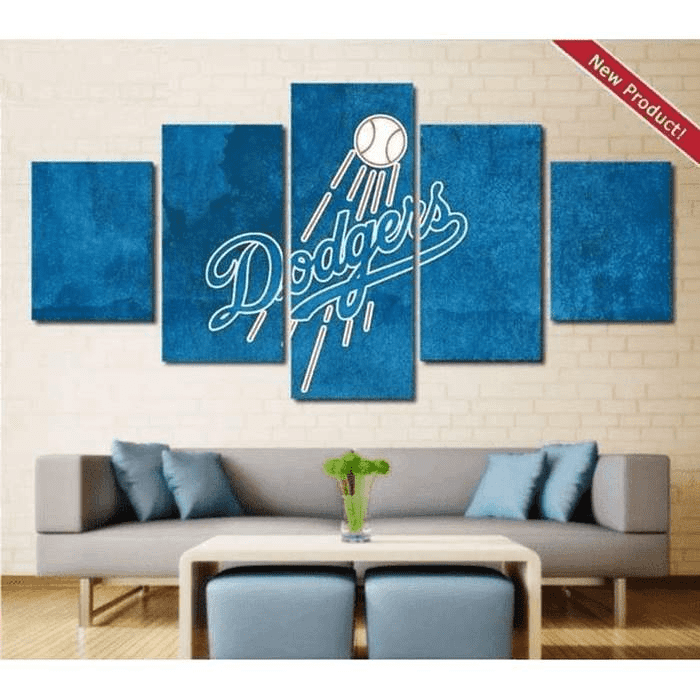 Los Angeles Dodgers Canvas Painting Wall Art Home Decor Poster Print-SportSartDirect-