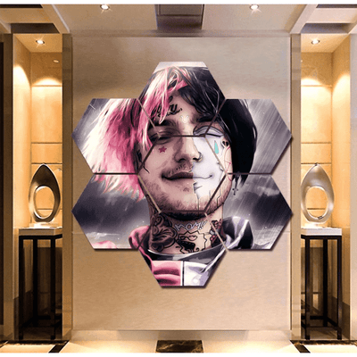Lil Peep Wall Art Canvas Painting Framed Free Shipping