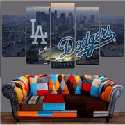 Los Angeles Dodgers Wall Art Canvas Painting Framed Home Decor
