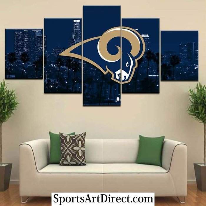 Los Angeles Rams Wall Art Painting Canvas Poster Decor-SportSartDirect-Los Angeles Rams Fan Art