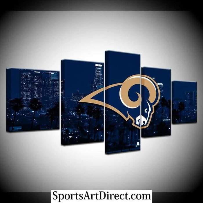 Los Angeles Rams Wall Art Painting Canvas Poster Decor-SportSartDirect-Los Angeles Rams Fan Art