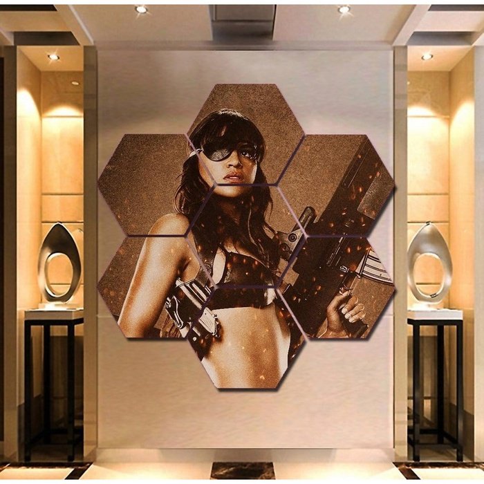 Michelle Rodriguez Wall Art Canvas Painting Framed Free Shipping