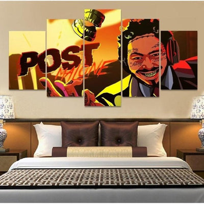 Post Malone Wall Art Painting Canvas Decor Framed Free Shipping