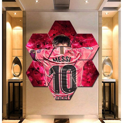Lionel Messi Wall Art Canvas Painting Framed Free Shipping
