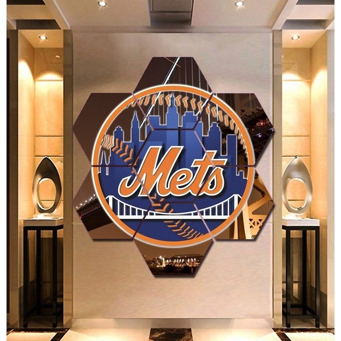 New York Mets Canvas Wall Art Decor Painting Framed