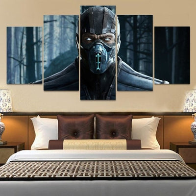 Mortal Kombat Sub-Zero Halo Wall Art Canvas Painting Framed